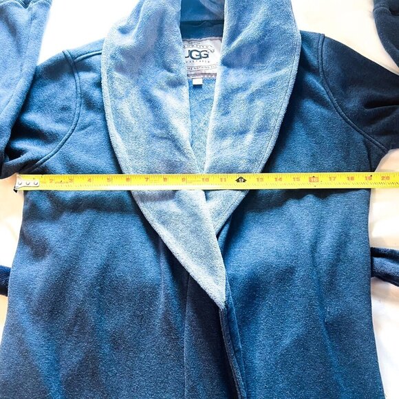 UGG AUSTRALIA DUFFIELD Long ROBE Blue Jay - Picture 10 of 16